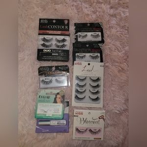 Eyelashes 6 sets and 2 eyelash glue